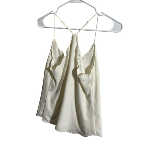J.Crew Womens Ivory Strappy Tank Top Size 4 Adjustable Lightweight - Picture 3 of 4